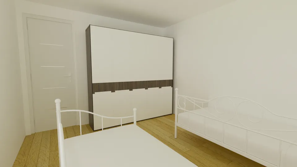 Casa Baraúna: Quarto com camas de solteiro