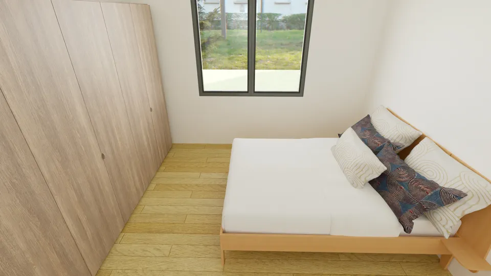 Casa Cajueiro: Quarto com janela ampla