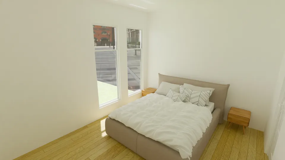 Casa Cedro: Suíte com janelas amplas