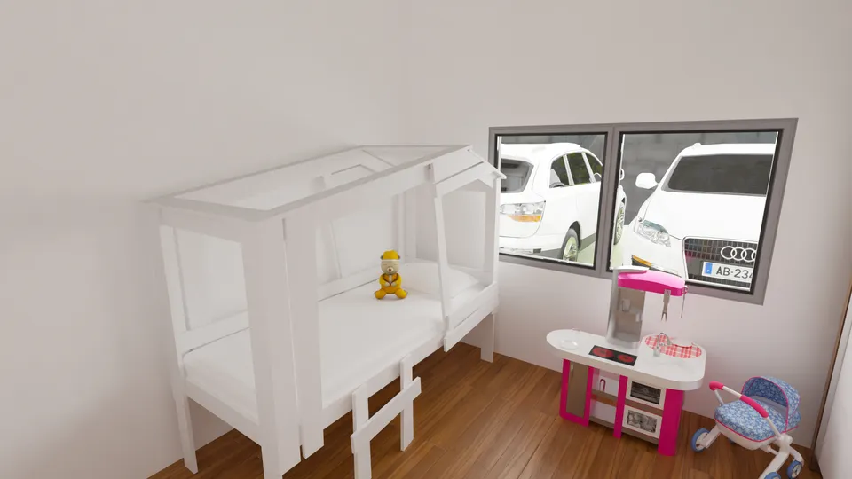 Casa Grumixama: Quarto infantil com cama casinha