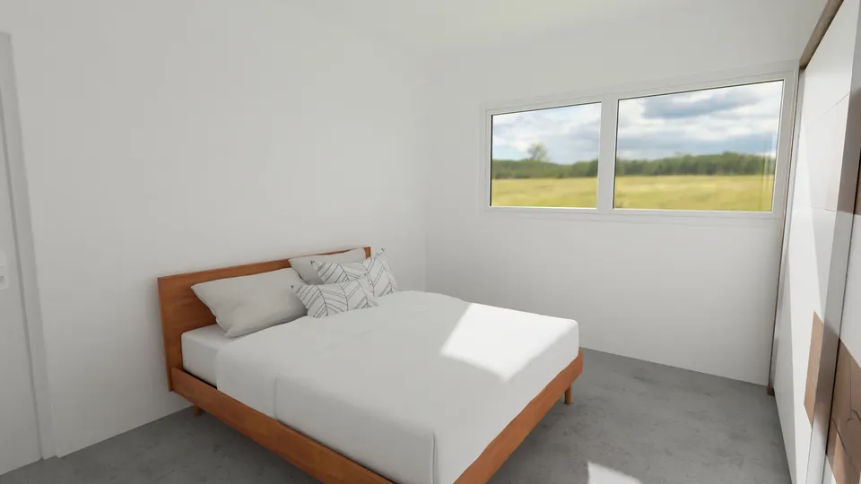 Casa Juazeiro: Quarto com janela ampla