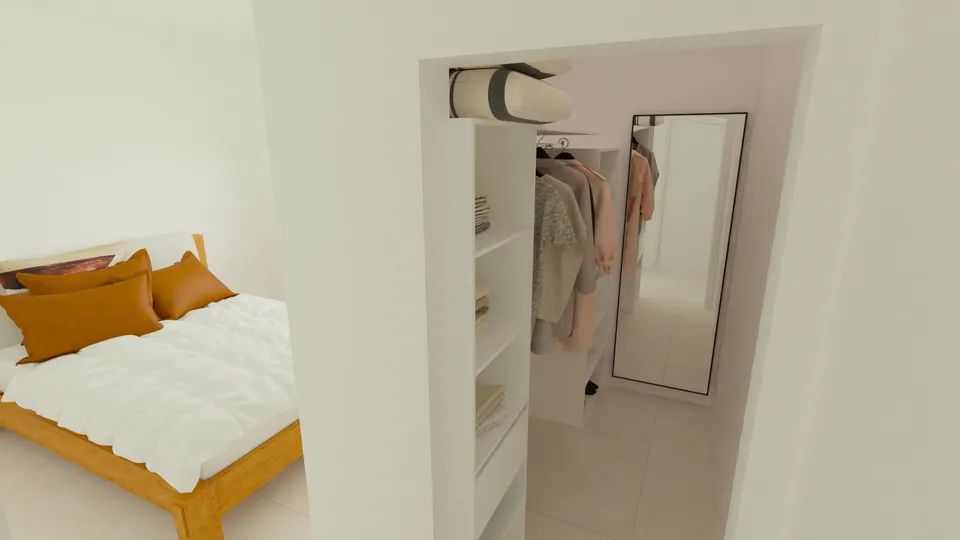 Casa Mangueira: Quarto com passagem para o closet
