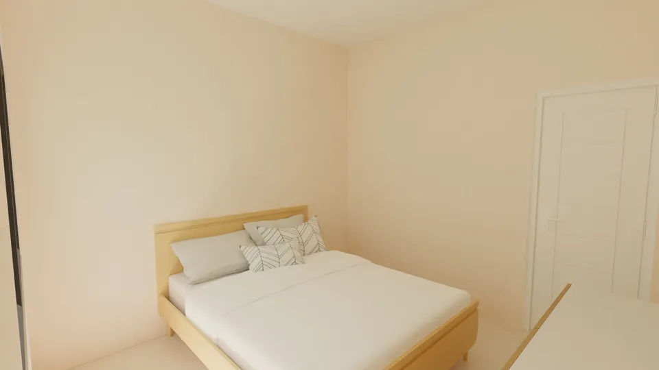 Casa Peroba: Quarto com cama de casal