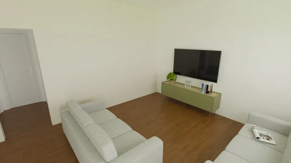 Casa Tamboril: Sala de estar com sofás e TV