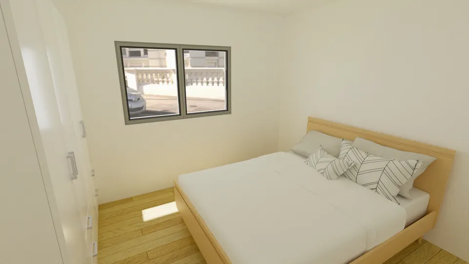 Casa Uvaia: Quarto com cama de casal e janela